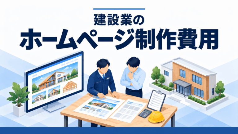 建設業のホームページ制作費用