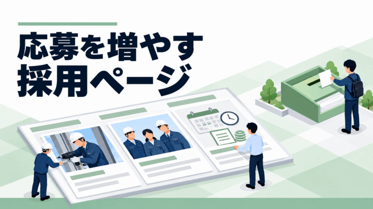 応募を増やす採用ページ設計