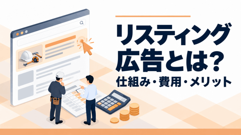 建設業のリスティング広告入門