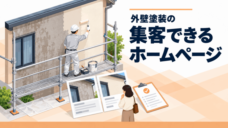 外壁塗装の施工事例で集客力アップ